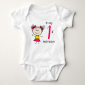 Grappig meisje romper (Voorkant)