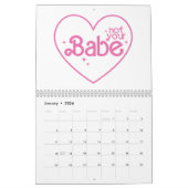 Grappig meisje roze citaten kalender (Jan 2026)