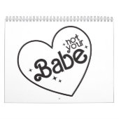 Grappig meisje roze citaten kalender (Hoes)