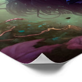 Grappig meisje verloren in het Bos Poster (Hoek)