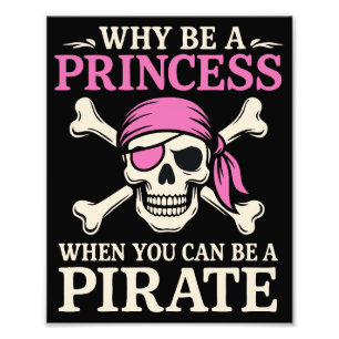 Grappig meisje waarom een prinses zijn als je kunt foto afdruk