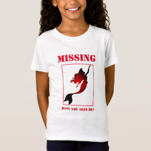Grappig melkkarton ontbreekt zeemeermin shirt ontw