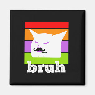 Grappig Meme Gezegde Bruh met Cat-cinco de Mayo-me Magneet