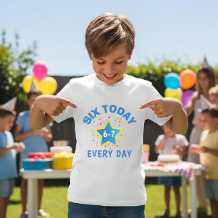 Grappig Meme Zes Vandaag 6-7 Elke Dag Verjaardag K T-shirt