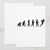 Grappig Menselijke Evolutie Fantasy Voetbal Sport Kaart (Voorkant / Achterkant)