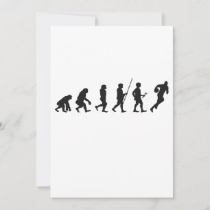 Grappig Menselijke Evolutie Fantasy Voetbal Sport Kaart