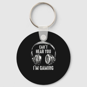 Grappig met gamer Gift Headset kan je niet horen d Sleutelhanger
