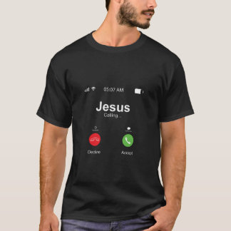 Grappig met Kerstmis, Christelijk Jezus Roeping T-shirt