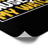 Grappig met marathon als ik instort poster (Hoek)