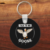 Grappig met me praten. sleutelhanger (Voorkant)