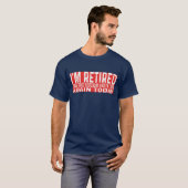 Grappig met pensioen gegaan Gisteren Vermoeid Vand T-shirt (Voorkant volledig)