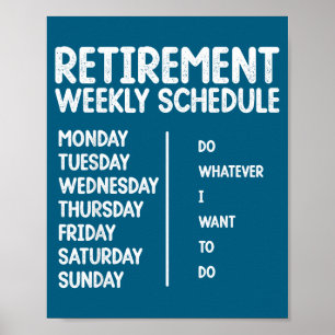 Grappig met pensioen voor mannen vrouwen gepension poster
