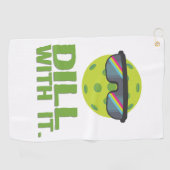 Grappig met Pickleball Microfiber Towel Golfhanddoek (Horizontaal)