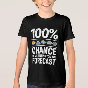 Grappig meteorologie cadeau weer enthousiasten Tri-Blend shirt