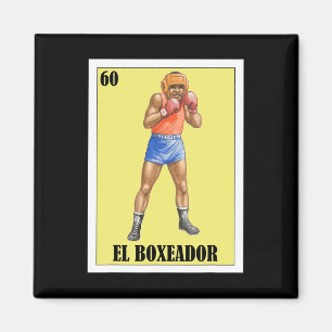 Grappig Mexicaans boksen ontwerp - El Boxeador 2 Magneet