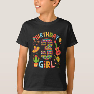 Grappig Mexicaans feest 3e verjaardag meisje Fiest T-shirt