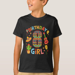 Grappig Mexicaans feest 8e verjaardag Meisje Fiest T-shirt