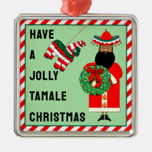 Grappig Mexicaans kerstcollectief Metalen Ornament