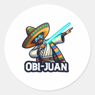 Grappig Mexicaans Obi Juan Film Parodie Cinco De M Ronde Sticker