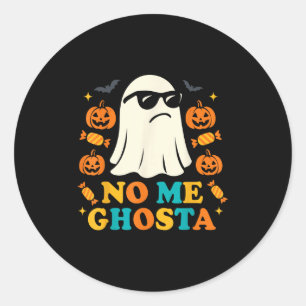 Grappig Mexicaans spookshirt, No Me Ghosta Mexican Ronde Sticker