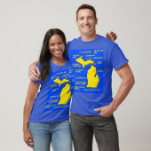 Grappig Michigan ontwerp T-shirt (Unisex)