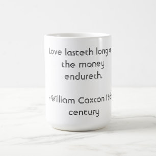 Grappig middeleeuwse liefdesquote koffiemok