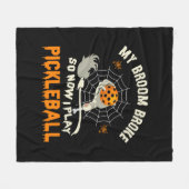 Grappig mijn bezem brak dus nu speel ik pickleball fleece deken (Voorkant (Horizontaal))