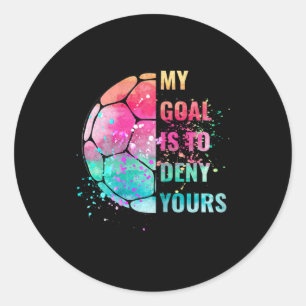 Grappig Mijn Doel Is Om Dat Van Jou Te Weigeren Vo Ronde Sticker