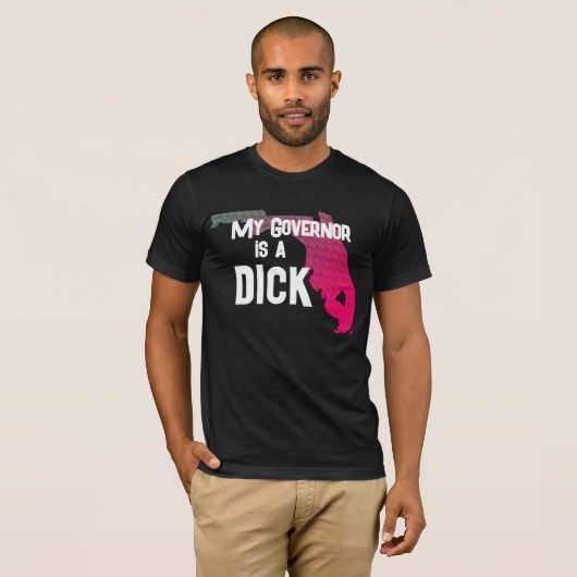 Grappig, mijn gouverneur is een lul t-shirt (Voorkant volledig)