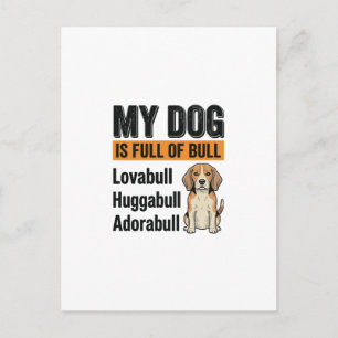 Grappig Mijn Hond Zit Vol Met Een Stier Beagle Vin Briefkaart
