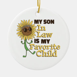 Grappig mijn schoonzoon is mijn favoriete kind fam keramisch ornament