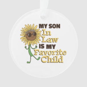 Grappig mijn schoonzoon is mijn favoriete kind fam ornament