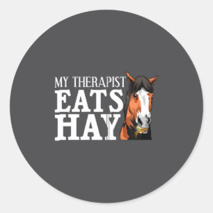 Grappig Mijn Therast Eet Hooibaal Geschenk Voor Pa Ronde Sticker
