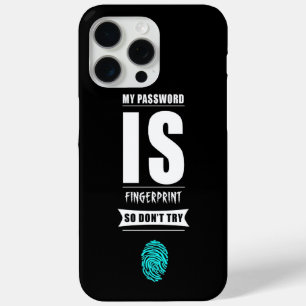 Grappig mijn wachtwoord is vingerafdruk iPhone 15 pro max hoesje