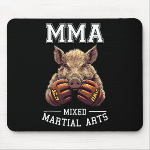 Grappig Mma Boar Thai Boxing Cage Vechten Muismat