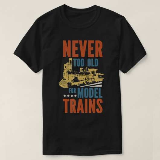 grappig model van treinmachinist t-shirt (Design voorkant)