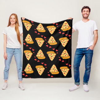 Grappig moderne  pizzapatroonretro fleece deken