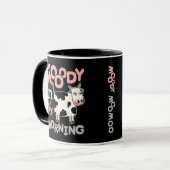Grappig moe koe cadeaus dat ik 's ochtends humeurd mok (Voorkant links)