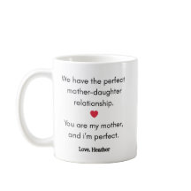 Grappig Moeder Dochter Mok Perfect Moederdag Gift