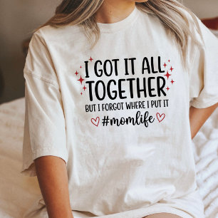 Grappig Moeder Leven Ik Heb Alles Onder Controle Tri-Blend Shirt