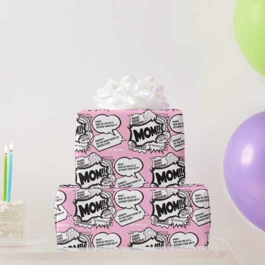 Grappig Moederdag bedankjes Cadeaupapier (Feestgeschenken)