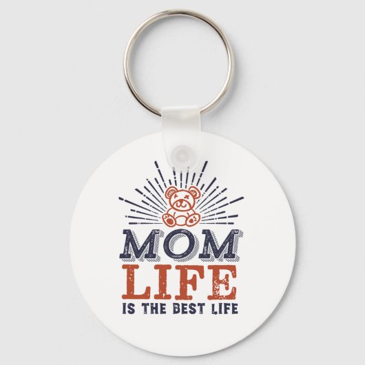 Grappig Moederdag dat het leven van mama het beste Sleutelhanger (Voorkant)