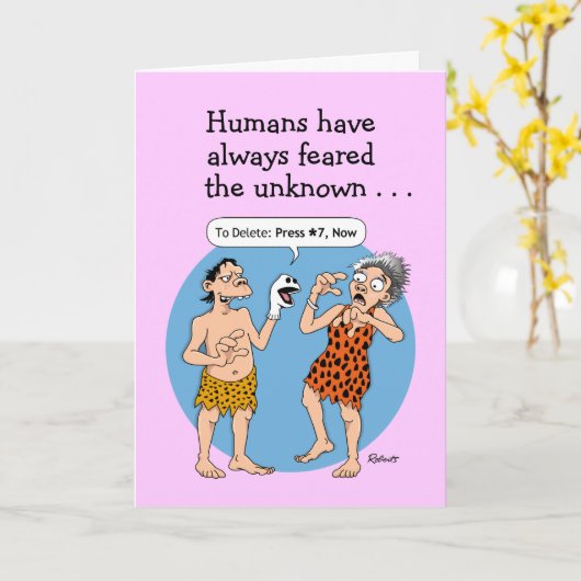 Grappig Moederdag Kaart (Gele Bloem)