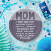 Grappig Moederdag leven van mama Papieren Bordje (Feest)