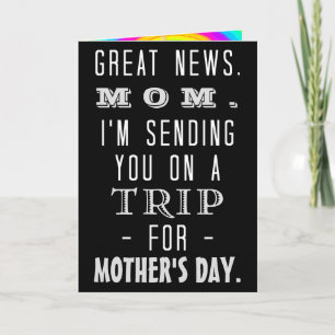 Grappig Moederdag mam Trip Retro Hippie Humor Kaart