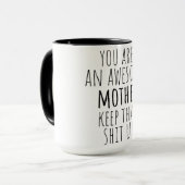 Grappig mok cadeau voor mama 2025 moederdag (Voorkant links)