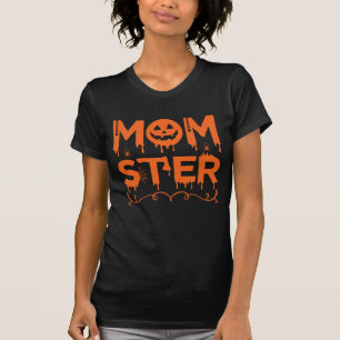 Grappig 'Momster' Halloween-ontwerp voor Spooky Mo T-shirt