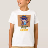 Grappig Monkey T-shirt - Don't Monkey Around - Ban (Voorkant)