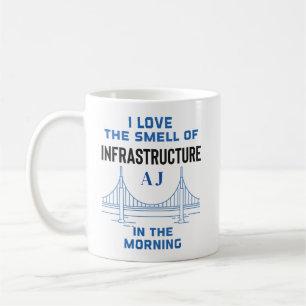 Grappig Monogram Civiele Techniek Brug Engineer Koffiemok