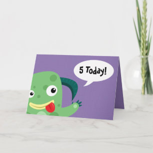 Grappig monster aanpasbare verjaardagskaart kaart